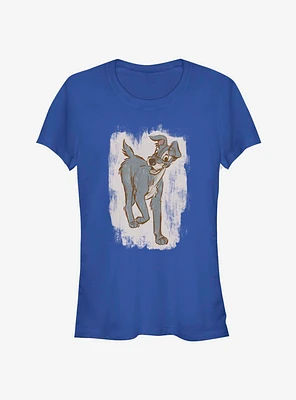 Disney Lady And The Tramp Sketch Classic Girls T-Shirt