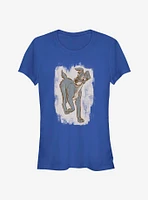 Disney Lady And The Tramp Sketch Classic Girls T-Shirt