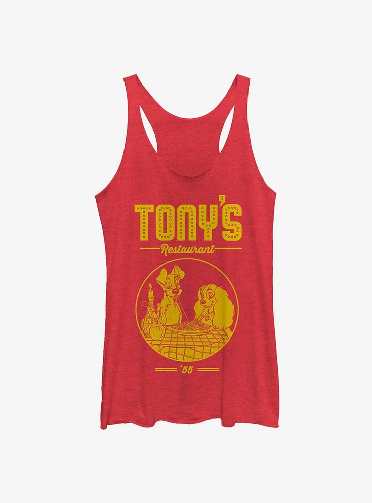 Disney Lady And The Tramp Tony's Restaurant Classic Girls Tank