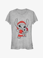 Disney Lilo & Stitch Christmas Santa Blaster Girls T-Shirt