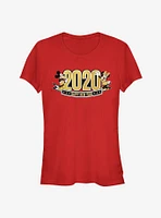 Disney Mickey Mouse And Minnie Happy New Year 2020 Classic Girls T-Shirt