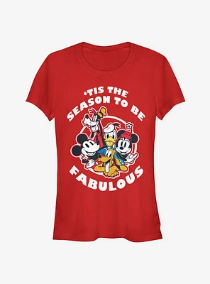 Disney Mickey Mouse Fabulous Holiday Classic Girls T-Shirt