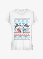 Disney Mickey Mouse And Minnie Holiday Sweater Classic Girls T-Shirt