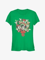 Disney Mickey Mouse & Friends Holiday Wreath Classic Girls T-Shirt