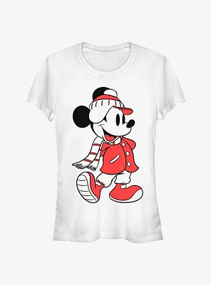 Disney Mickey Mouse Winter Holiday Outfit Classic Girls T-Shirt