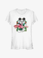 Disney Mickey Mouse Oh Boy It's The Holidays! Classic Girls T-Shirt