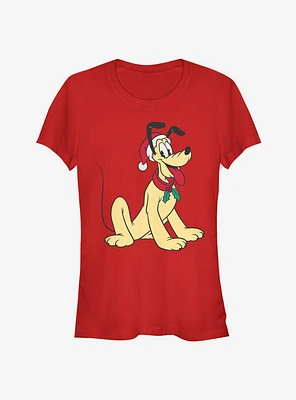 Disney Pluto Holiday Hat Classic Girls T-Shirt