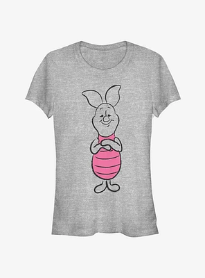 Disney Winnie The Pooh Piglet Sketch Classic Girls T-Shirt