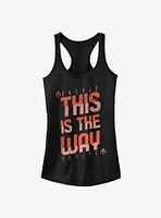 Star Wars The Mandalorian This Is Way Mando'a Bold Text Girls Tank