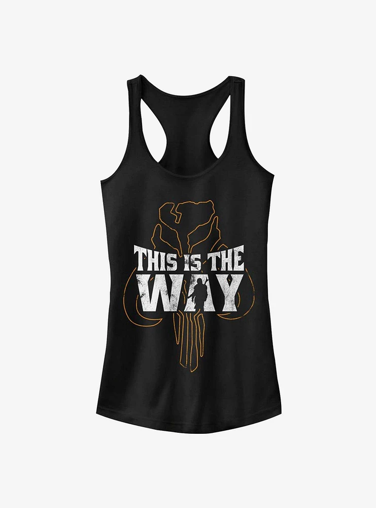 Star Wars The Mandalorian This Is Way Iron Heart Outline Girls Tank