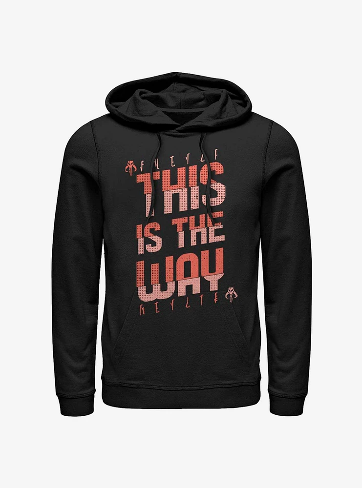 Star Wars The Mandalorian This Is Way Mando'a Bold Text Hoodie