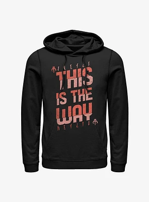 Star Wars The Mandalorian This Is Way Mando'a Bold Text Hoodie