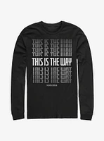 Star Wars The Mandalorian This Is Way Stacked Long-Sleeve T-Shirt