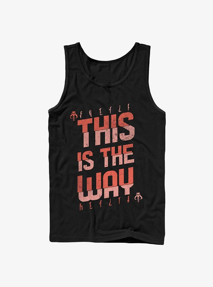 Star Wars The Mandalorian This Is Way Mando'a Bold Text Tank