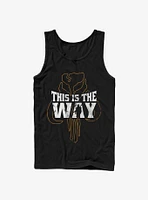 Star Wars The Mandalorian This Is Way Iron Heart Outline Tank