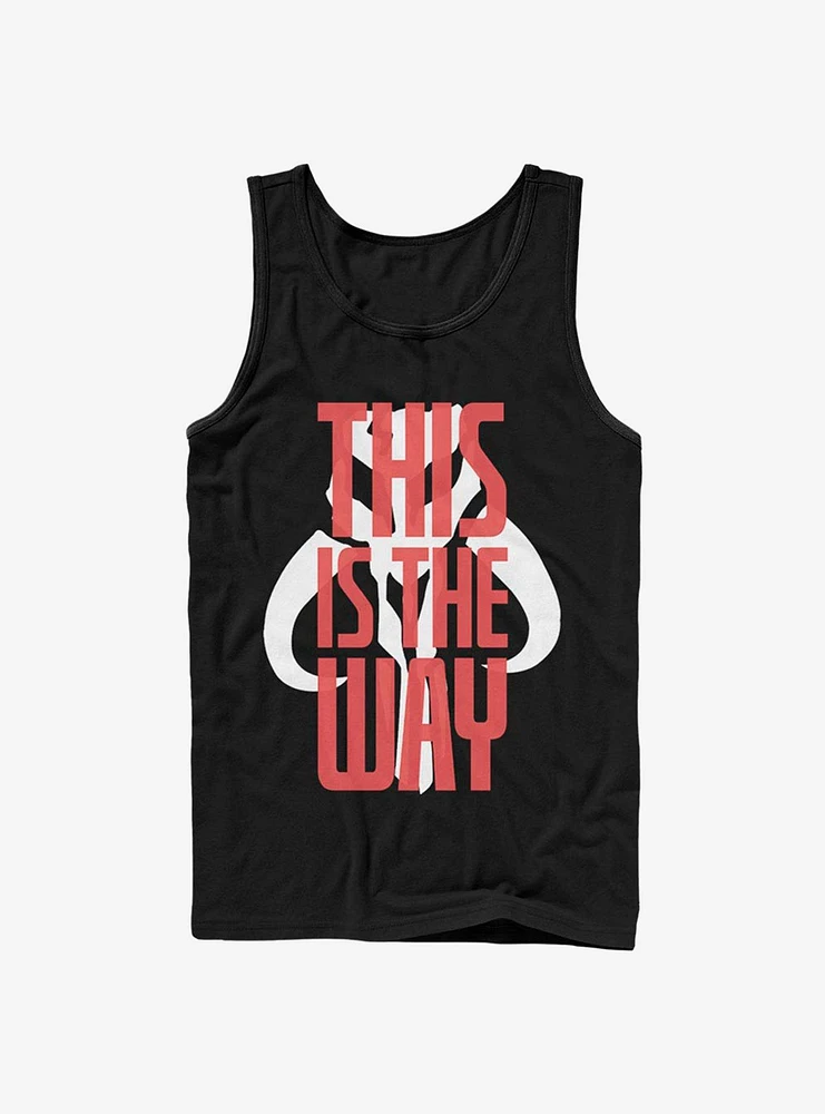 Star Wars The Mandalorian This Is Way Text Tank