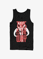 Star Wars The Mandalorian This Is Way Text Tank