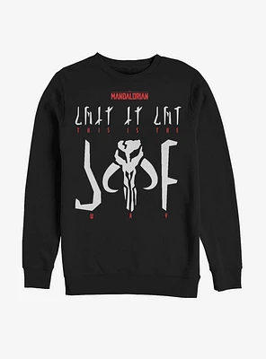 Star Wars The Mandalorian This Is Way Logo Sweatshirt
