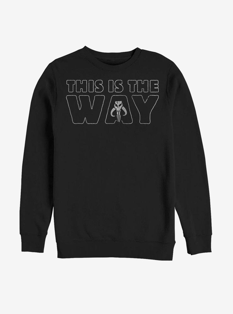 Star Wars The Mandalorian This Is Way Outline Sweatshirt