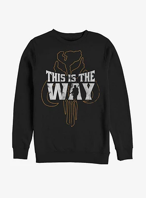 Star Wars The Mandalorian This Is Way Silhouette Sweatshirt