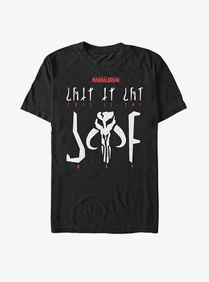Star Wars The Mandalorian This Is Way Logo T-Shirt