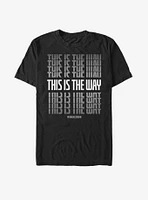 Star Wars The Mandalorian This Is Way Stack T-Shirt