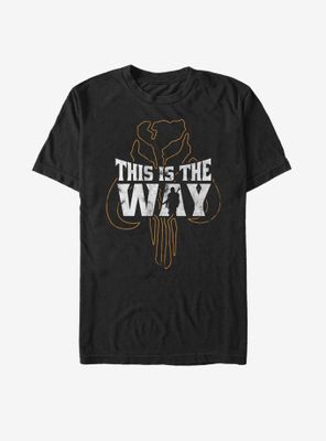 Star Wars The Mandalorian This Is Way Silhouette T-Shirt