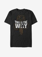 Star Wars The Mandalorian This Is Way Silhouette T-Shirt