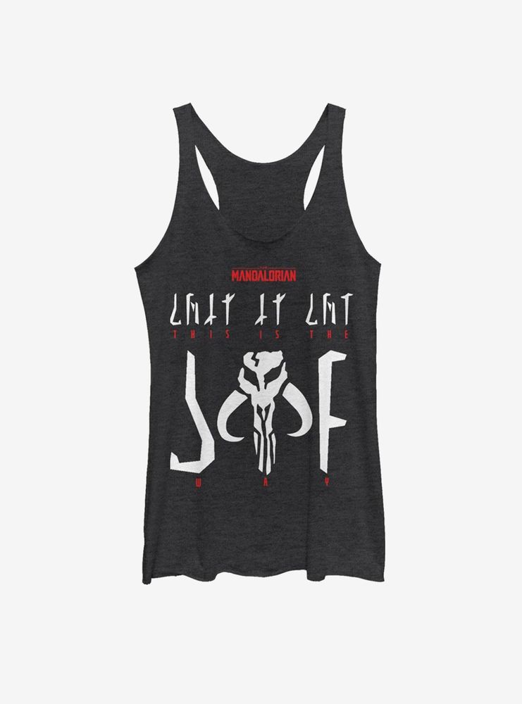 Star Wars The Mandalorian This Is Way Logo Womens Tank Top