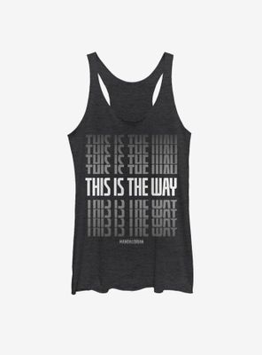 Star Wars The Mandalorian This Is Way Stack Womens Tank Top
