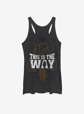 Star Wars The Mandalorian This Is Way Silhouette Womens Tank Top