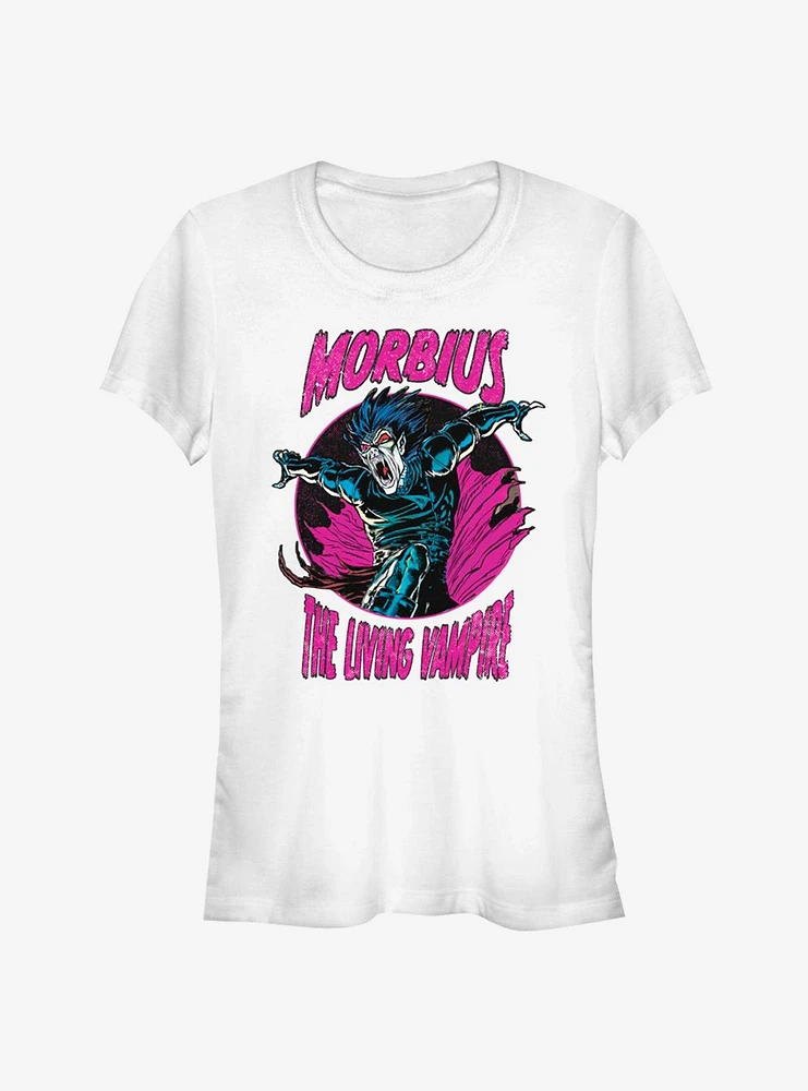 Marvel Morbius The Living Vampire Panels Comic Frame Girls T-Shirt