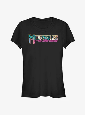 Marvel Morbius The Living Vampire Panels Collage Title Girls T-Shirt