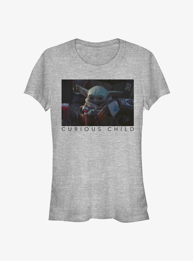 Star Wars The Mandalorian Child Curious Photoreal Girls T-Shirt