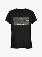 Star Wars The Mandalorian Child Naps & Snacks Girls T-Shirt