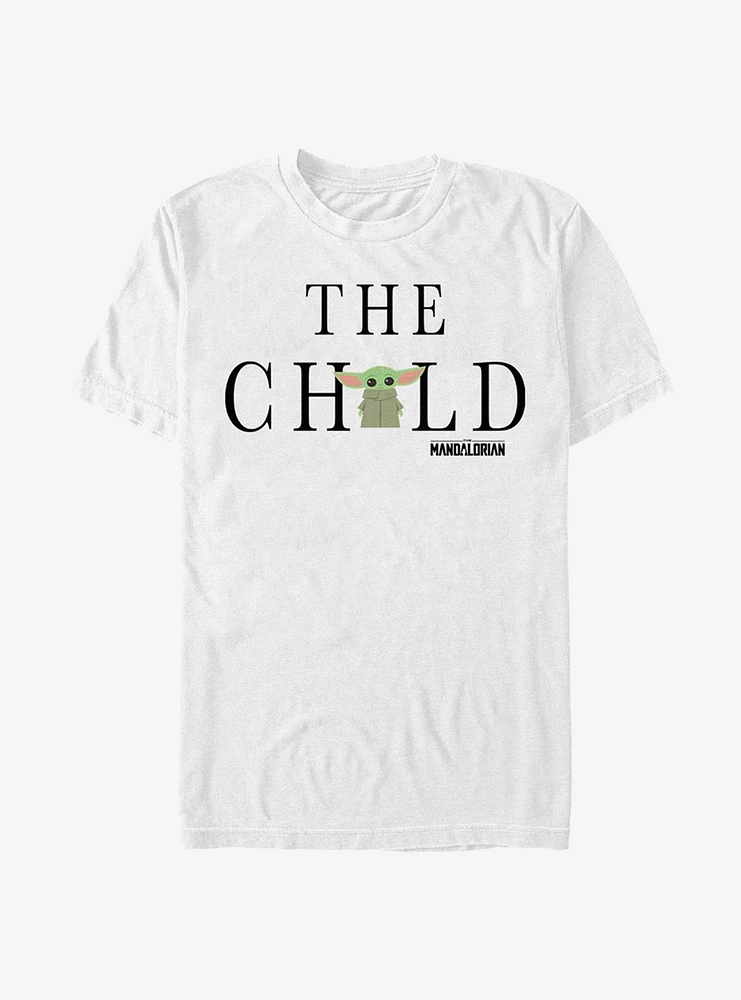 Star Wars The Mandalorian Child Text T-Shirt