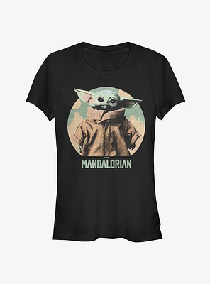 Star Wars The Mandalorian Child Vintage Badge Girls T-Shirt