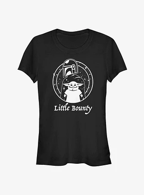 Star Wars The Mandalorian Child Little Bounty Outline Girls T-Shirt