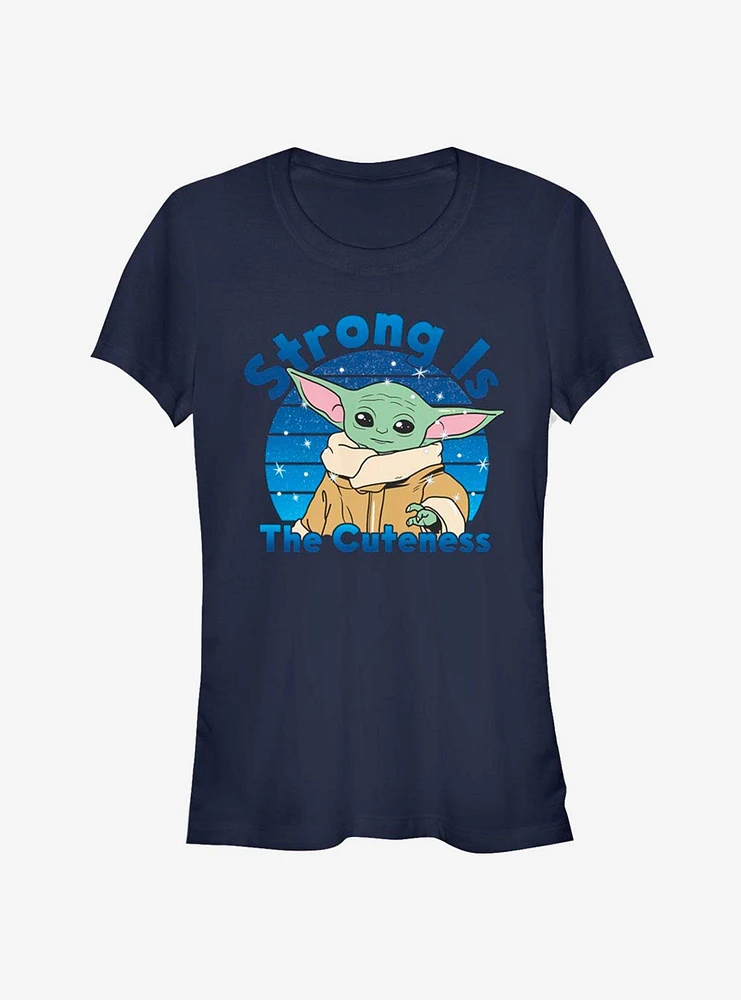 Star Wars The Mandalorian Child Strong Is Cuteness Girls T-Shirt