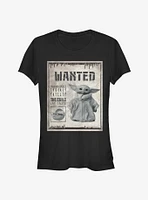 Star Wars The Mandalorian Wanted Child Poster Girls T-Shirt