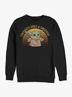 Star Wars The Mandalorian Child Considered Armed & Dangerous Crew Sweatshirt