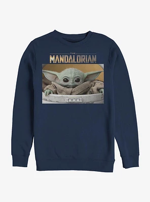 Star Wars The Mandalorian Child Box Photo Crew Sweatshirt