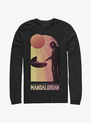 Star Wars The Mandalorian Child A Warm Meeting Long-Sleeve T-Shirt