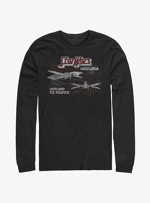 Star Wars The Mandalorian Outland Tie Fighter Long-Sleeve T-Shirt