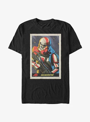 Star Wars The Mandalorian Incinerator Playing Card T-Shirt