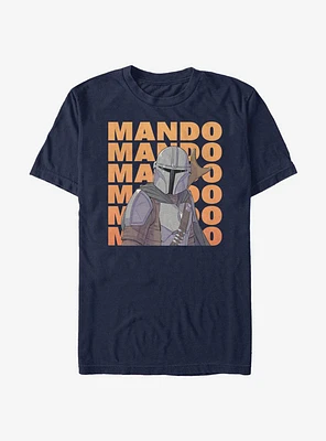 Star Wars The Mandalorian Mando Text T-Shirt
