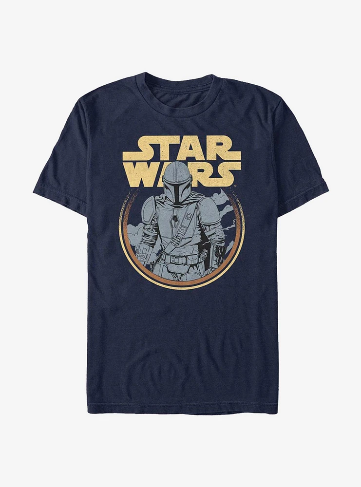 Star Wars The Mandalorian Child Retro Mando T-Shirt