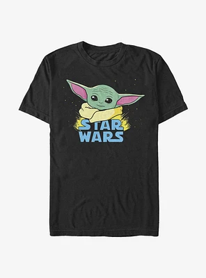 Star Wars The Mandalorian Child Profile Logo Art T-Shirt