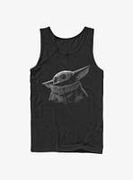 Star Wars The Mandalorian Child Grey Scale Tank