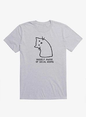 Vaguely Aware Of Social Norms Cat T-Shirt